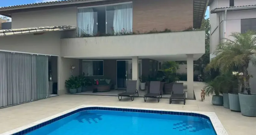 Casa em condomínio para venda em camaçari, busca vida (abrantes), 5 dormitórios, 5 suítes, 6 banheiros, 2 vagas