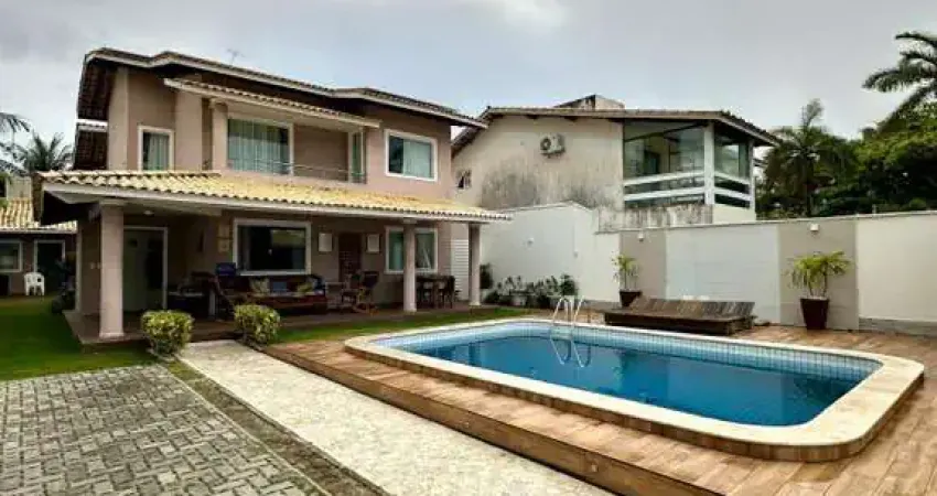 Casa em condomínio para venda em lauro de freitas, buraquinho, 5 dormitórios, 3 suítes, 4 banheiros, 4 vagas