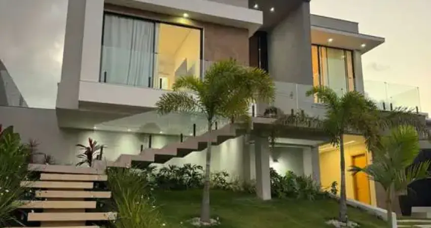 Casa em condomínio para venda em camaçari, alphaville (abrantes), 3 dormitórios, 3 suítes, 5 banheiros, 4 vagas