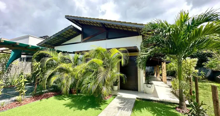 Casa em condomínio para locação em lauro de freitas, portão, 4 dormitórios, 4 suítes, 6 banheiros, 1 vaga