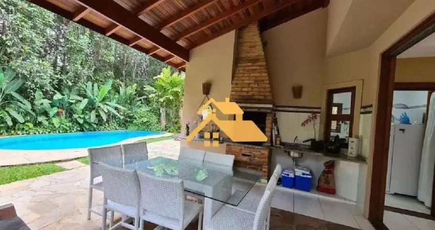 Casa com 6 dormitórios para alugar, 250 m² por r$ 26.500,00/mês - praia da baleia - são sebastião/sp