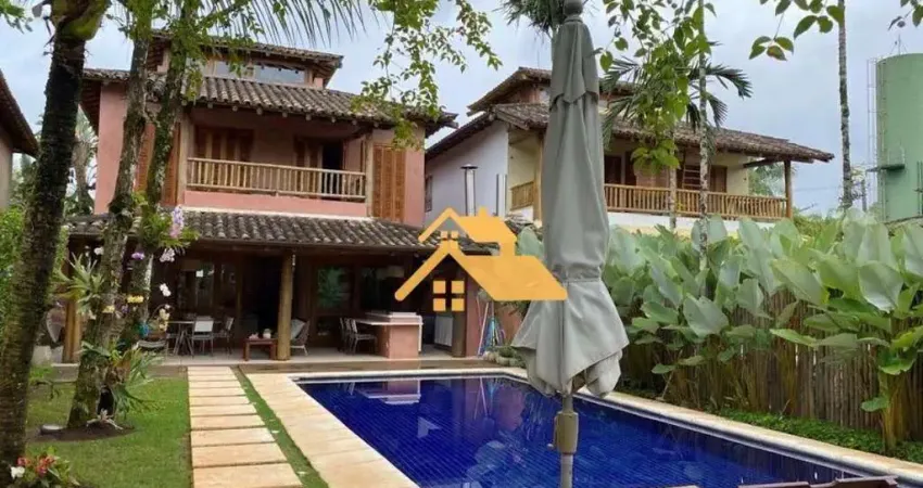 Casa com 4 dormitórios para alugar, 370 m² por r$ 40.000,00/mês - barra do una - são sebastião/sp