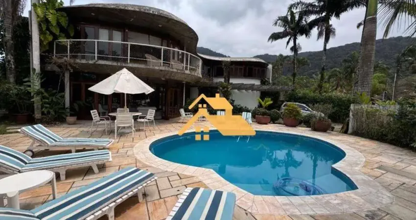 Casa com 5 dormitórios, 600 m² - venda por r$ 7.000.000,00 ou aluguel por r$ 19.070,00/mês - praia de juquehy - são sebastião/sp