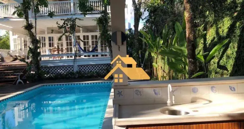 Casa com 5 dormitórios à venda, 416 m² - praia da baleia - são sebastião/sp