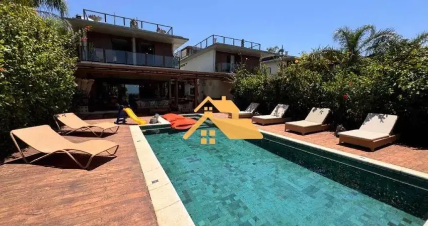 Sobrado com 4 dormitórios frente ao mar para alugar - praia de maresias - são sebastião/sp