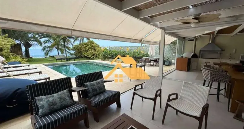 Sobrado  frente ao mar, com 5 dormitórios, 350 m² - venda por r$ 12.500.000 ou aluguel por r$ 13.500/dia - praia de maresias - são sebastião/sp