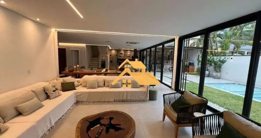 Casa com 4 dormitórios para alugar, 340 m² por r$ 10.850,00/dia - praia de juquehy - são sebastião/sp
