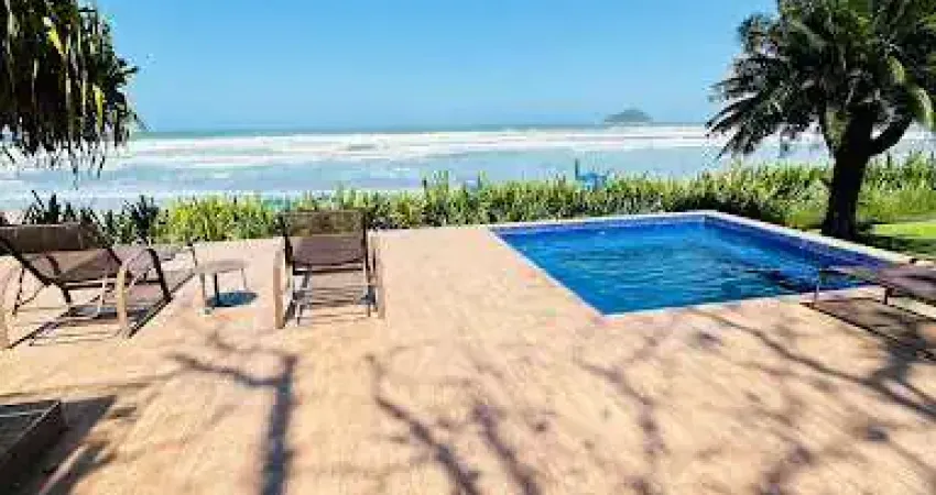 Casa frente ao mar, locacao de temporada- praia de camburi - são sebastião/sp