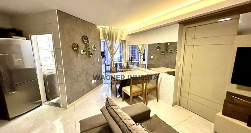 Apartamento no centro de Maringá, belo acabamento, andar alto e sol da manhã, suíte + 02 quartos, v