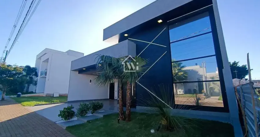 Casa à venda no condomínio ouro verde, alto padrão, design diferenciado, piscina aquecida com ilha,