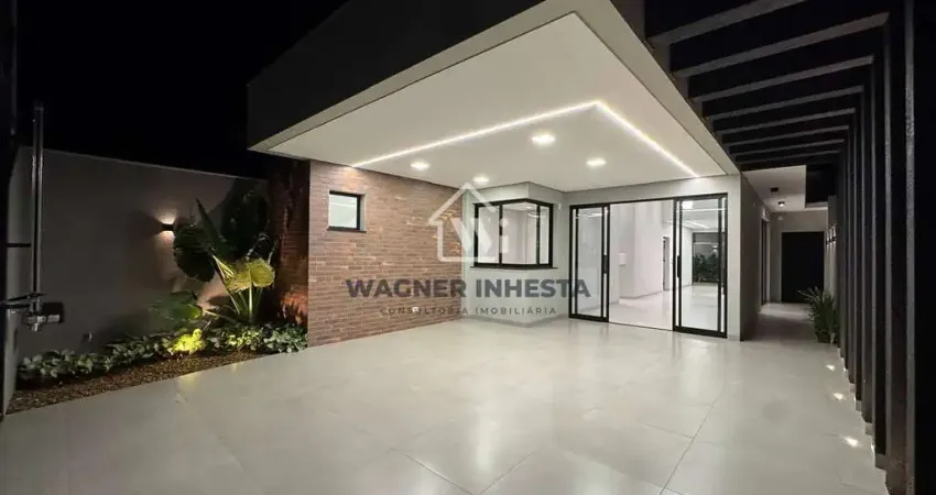 Casa nova à venda, acabemento fino no Jardim Oriental, Maringá, PR