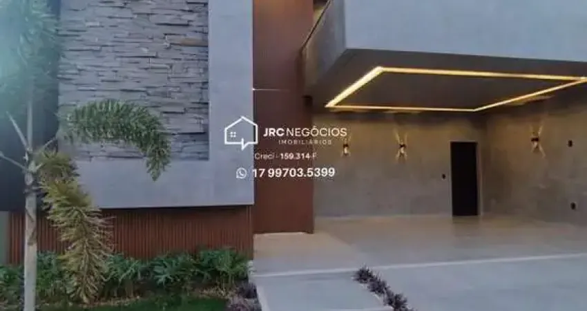 Casa em Condomínio para Venda em São José do Rio Preto, Quinta do Lago Blue Lagon, 3 dormitórios, 3 suítes, 5 banheiros, 4 vagas