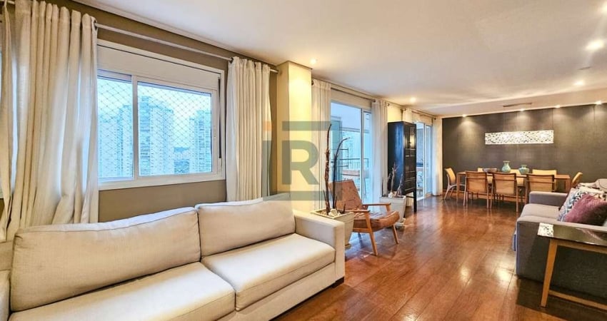 Apartamento de 147m² com  3 dormitórios, sendo 3 suíte, varanda gourmet e 3 vagas, na Pompeia