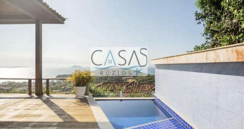 Ótima casa 5 quartos vista deslumbrante para o Mar de Joao Fernandes Armação de Búzios