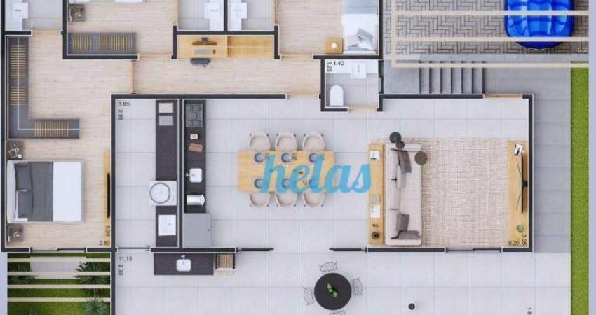 Casa com 3 dormitórios à venda, 157 m² por R$ 1.473.550,00 - Condomínio Vila da Montanha - Atibaia/SP