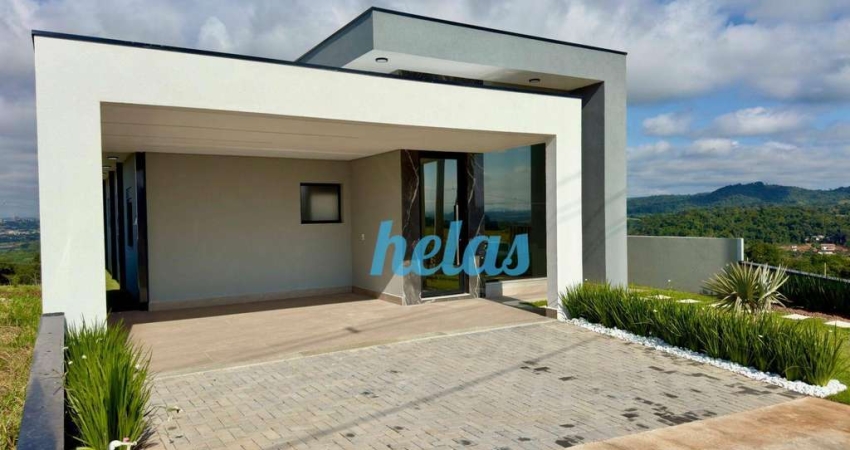 CASA TÉRREA COM 182m² À VENDA POR R$ 1.880.000,00 NO CONDOMÍNIO ELEMENTUM - ATIBAIA/SP.