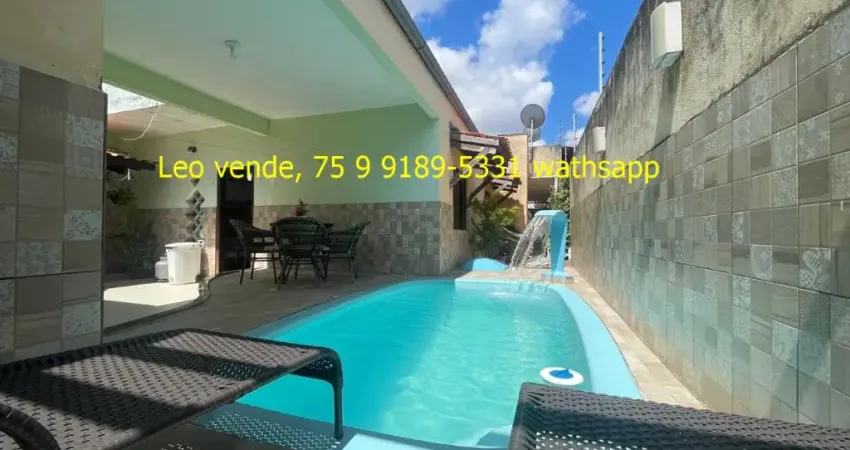 Linda casa bairro Feira 7 c 34 suíte, piscina, goumert