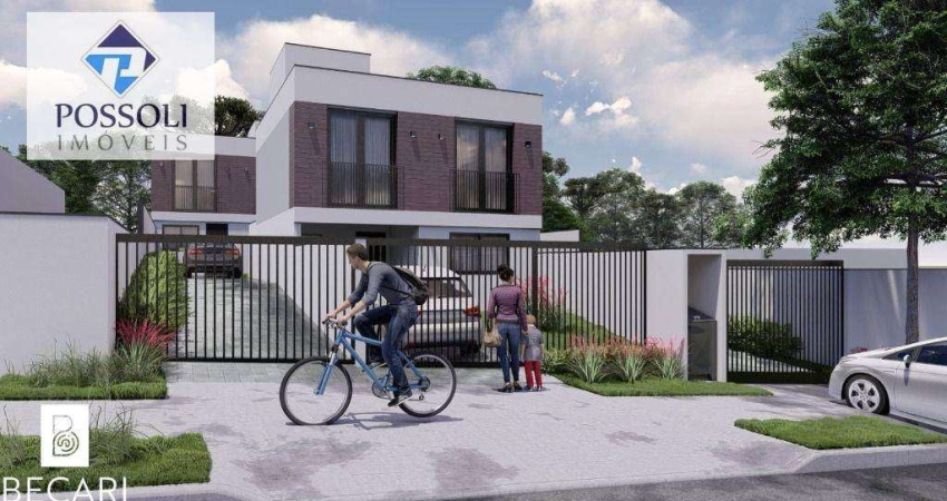 Sobrado 03 dormitórios, suíte, 91,57 m2 Santa Cândida.
