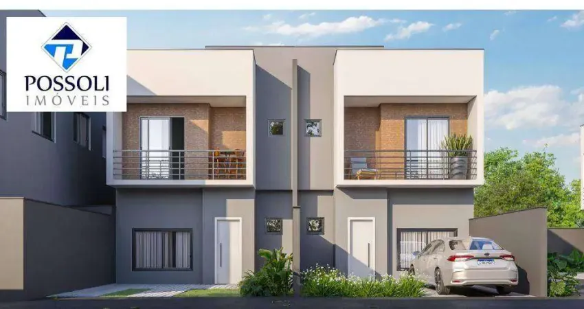Sobrado com 3 dormitórios à venda, 111 m² por R$ 726.900 - Uberaba - Curitiba/PR