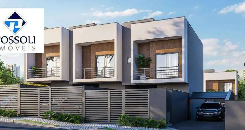 Sobrado com 3 dormitórios à venda, 116 m² por R$ 759.900 - Uberaba - Curitiba/PR