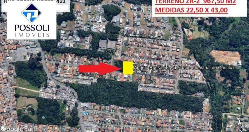 Terreno zr-2 campo comprido, 967,50 m2 - 22,50 x 43,00, r$ 1.150.000,00