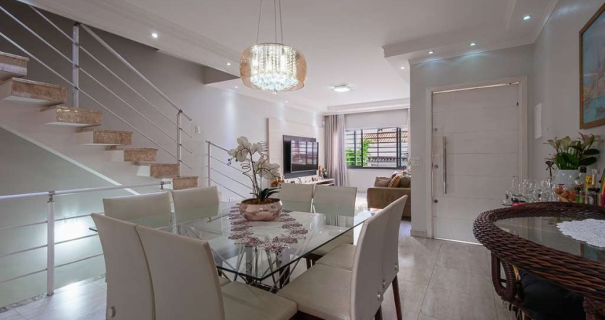 Espetacular sobrado para venda com 3 quartos, sendo 3 suítes, 160m²