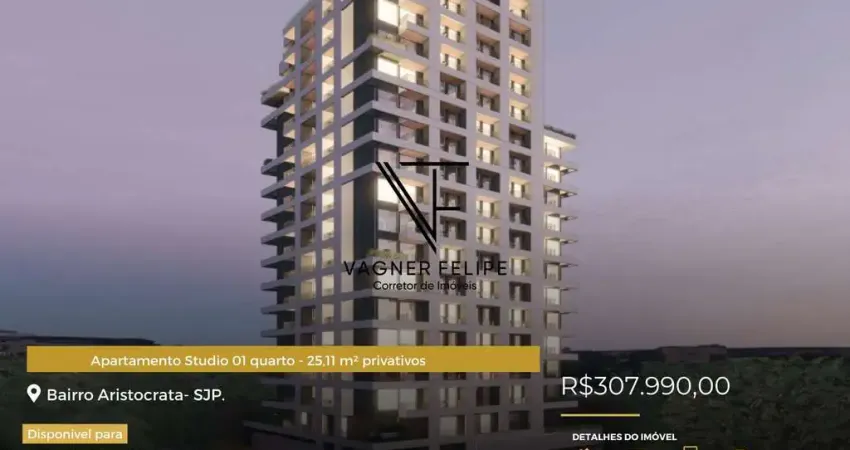 Apartamento Studio 01 quarto - 25,11 m² privativos - Aristocrata