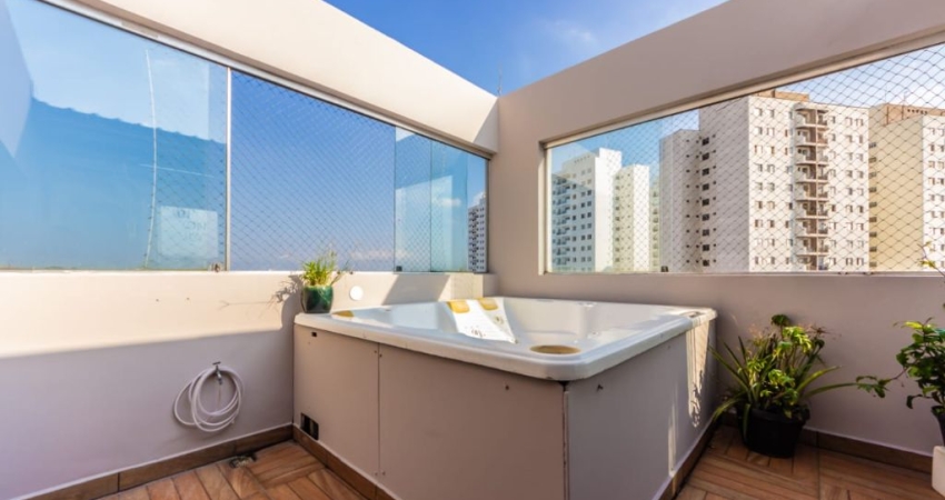 Cobertura com jacuzzi 3 dormitórios, 1 Suíte, 2 Vagas