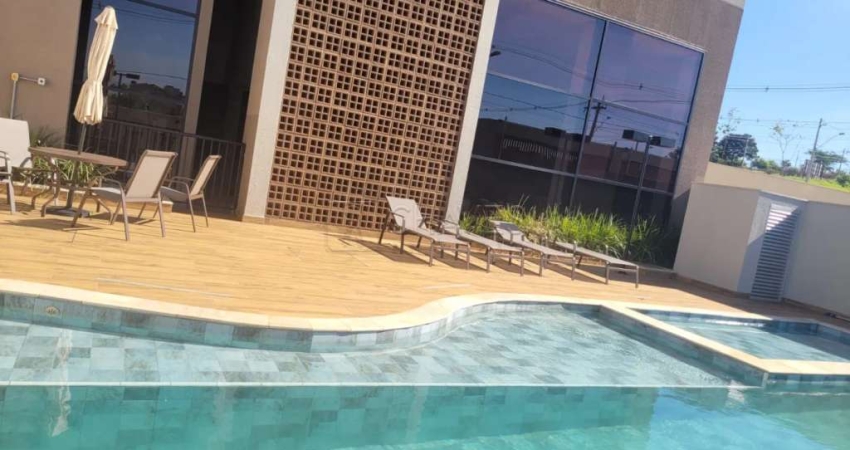 Apartamento mobiliado de 2 suítes para alugar no Edifício Harmonia,59 m², Residencial Twain zona sul de Ribeirão Preto