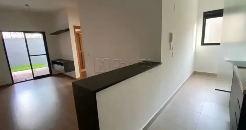 Apartamento térreo de 2 quartos sendo 1 suíte para locação no edifício sonance, 58 m², terras de santa martha em bonfim paulista