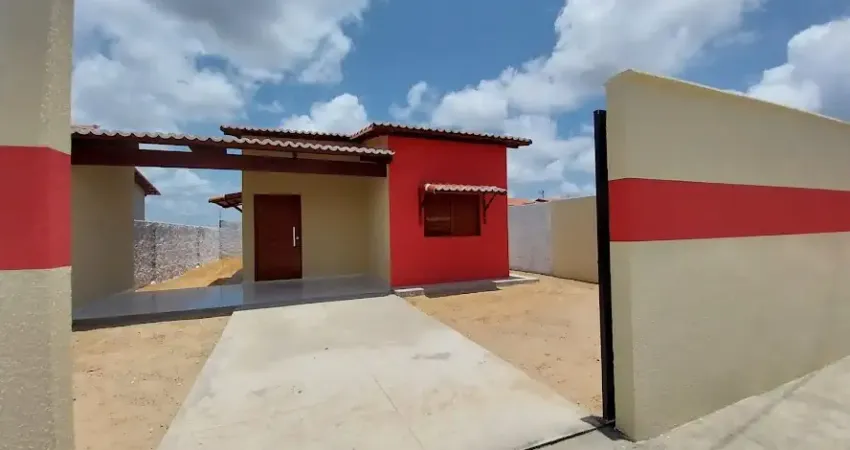 Linda casa com 02 quartos localizada na região de parnamirim rn