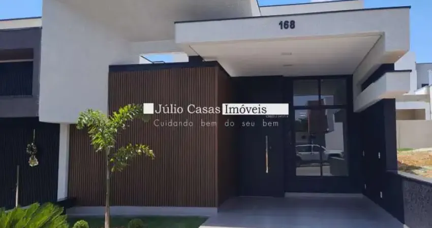 Casa térrea à venda com 3 quartos, 1 suíte, jardim de inverno, sala ampla 2 ambientes e cozinha integrada ao espaço gourmet no residencial reserva ipanema i, sorocaba/sp