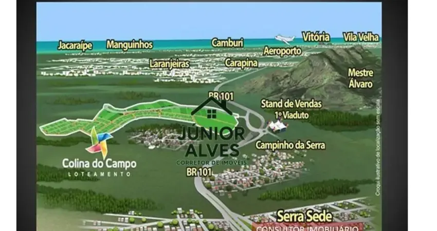 Lote/Terreno- com 200m²- Colina do campo- Financiamento próprio - Serra - ES