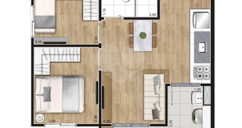 Apartamento com 2 quartos à venda em Belenzinho - SP
