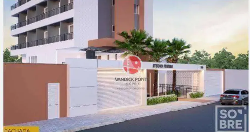 Studio com 1 dormitório à venda, 30 m² - fátima - fortaleza/ce