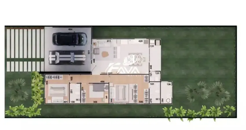 Casa térrea em construção 3 quartos 1 suite 2 vagas de garagem no são braz - curitiba/pr