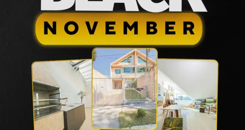 Sobrado trilex, 3 quartos, 1 suíte, 2 vagas de garagem, portão - curitiba - pr