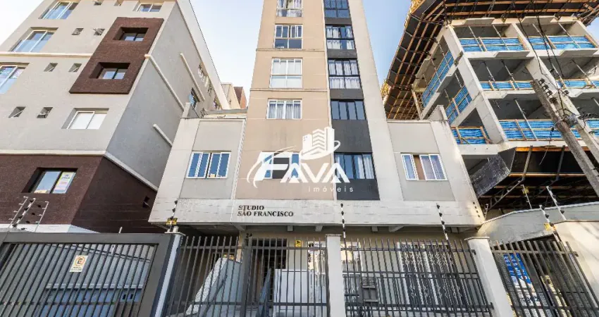 Apartamento garden, AU: 28,05m², garden: 38,28m², Ed Studio São Francisco, bairro São Francisco, Curitiba/PR