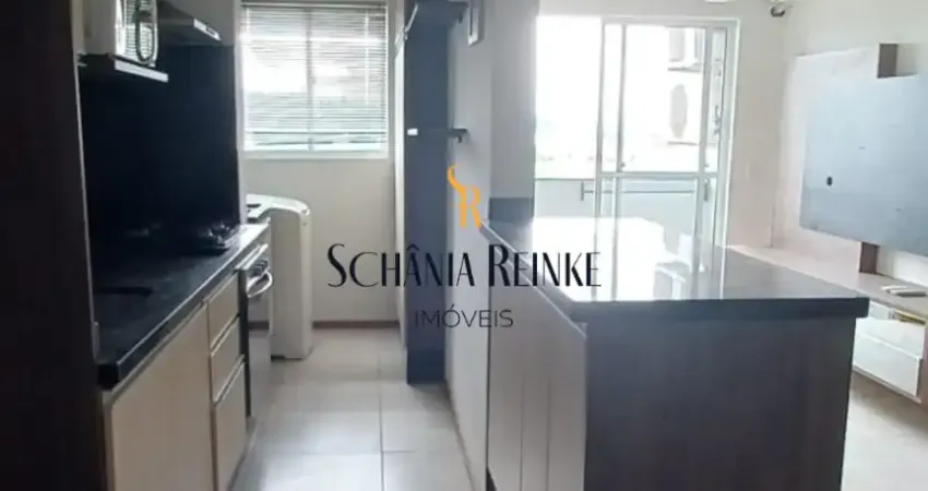 Apartamento porteira fechada dois dormitórios costa e silva semi mobiliado