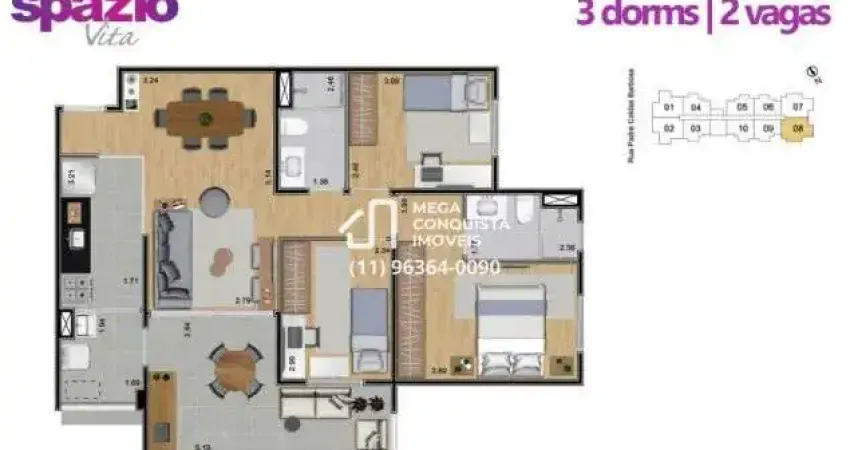 Apartamento à Venda | Helbor Spazio Vita – Vila Guilherme, Zona Norte – São Paulo/SP