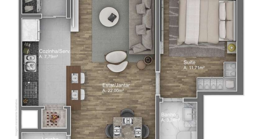 Apartamento com 2 quartos à venda no Avenida Central, Gramado 