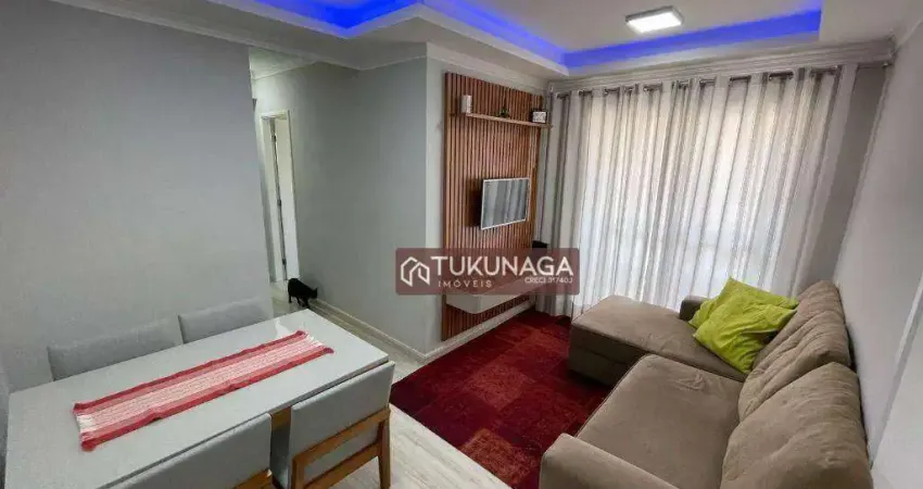 Apartamento para venda em Bosque Maia de 52.00m² com 2 Quartos, 1 Suite e 1 Garagem