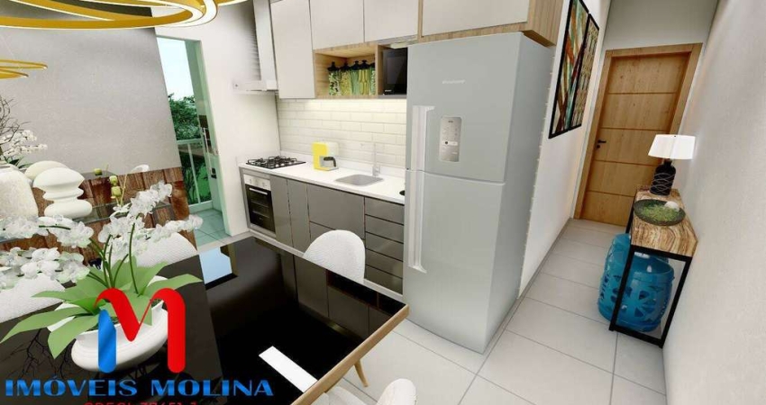 Apartamento para venda em Santa Maria de 46.00m² com 2 Quartos, 1 Suite e 1 Garagem