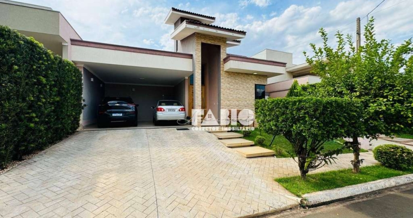 Casa de Condomínio para venda em Condomínio Residencial Recanto Do Lago de 240.00m² com 3 Quartos, 3 Suites e 4 Garagens