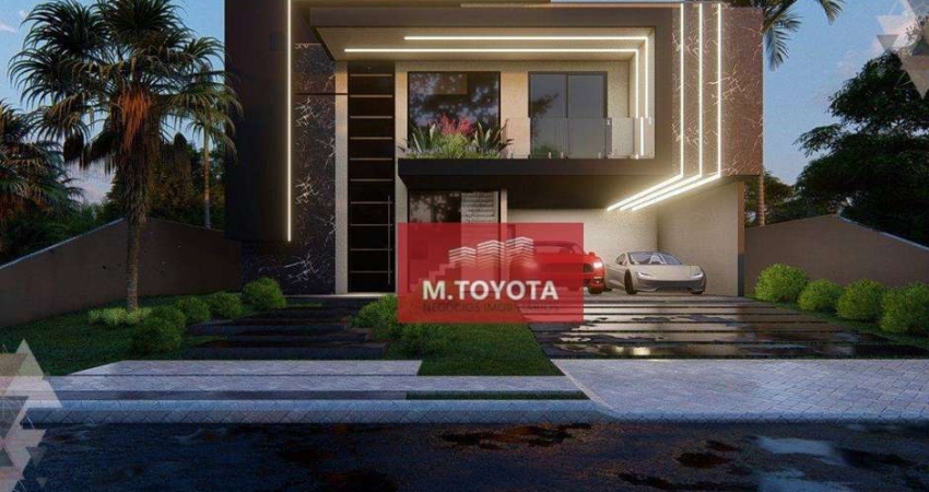 Sobrado para venda em Condomínio Residencial Shamballa Ii de 255.00m² com 4 Quartos, 4 Suites e 4 Garagens