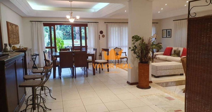 Casa de Condomínio para venda e aluguel em Jundiaí Mirim de 390.00m² com 4 Quartos, 4 Suites e 4 Garagens