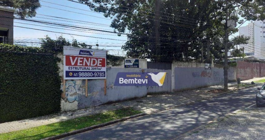 Terreno à venda na Rua Ubaldino do Amaral, 1636, Alto da Rua XV, Curitiba