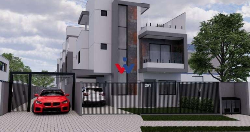 Sobrado para venda em Capão Raso de 128.00m² com 3 Quartos, 3 Suites e 1 Garagem
