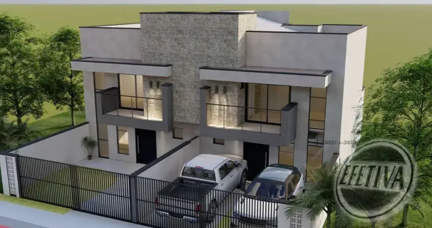 Sobrado para venda em Guaratuba de 122.00m² com 3 Quartos, 3 Suites e 2 Garagens