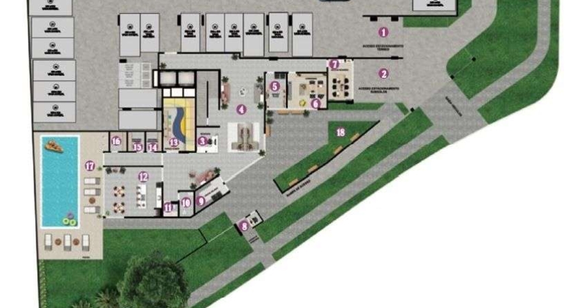 Apartamento para venda em Centro de 58.00m² com 2 Quartos, 1 Suite e 1 Garagem